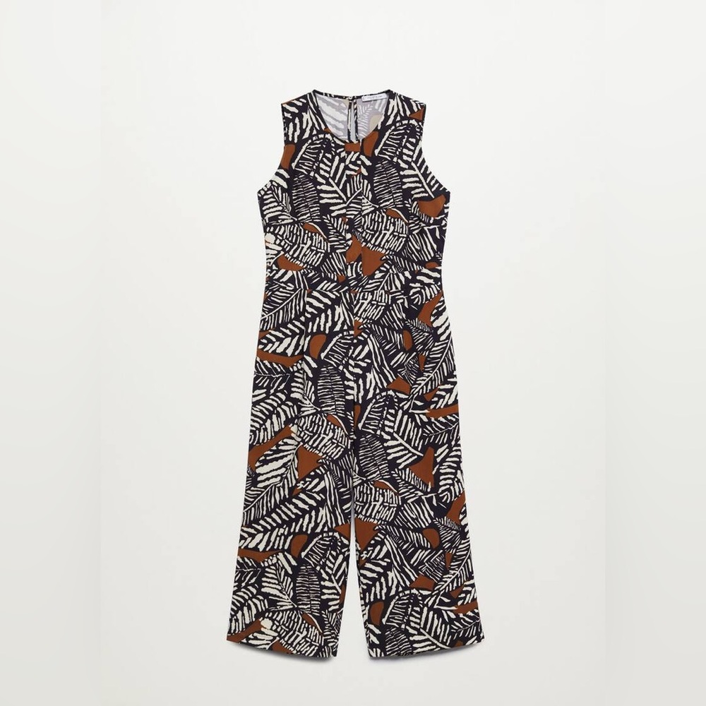Long printed jumpsuit